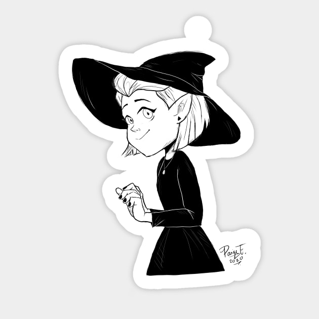 Witch Chick Sticker by Art-95